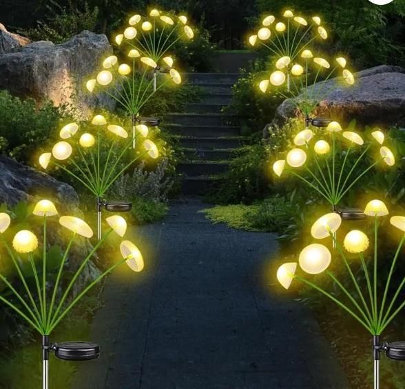 GlowShroom Solar Garden Lights | Waterproof Jellyfish & Mushroom Outdoor Lamps