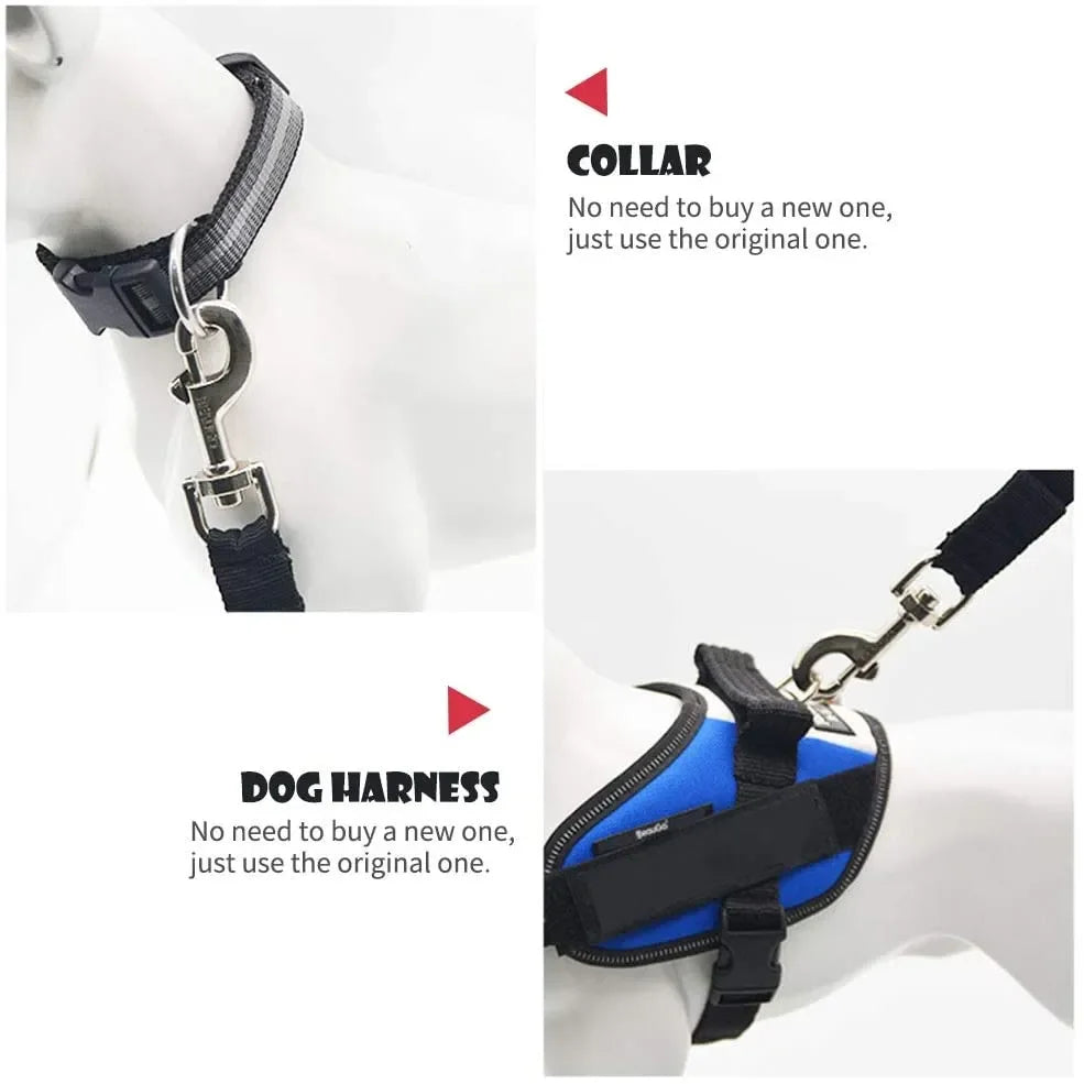 Adjustable Pet Car Seat Belt Safety Harness for Dogs and Cats