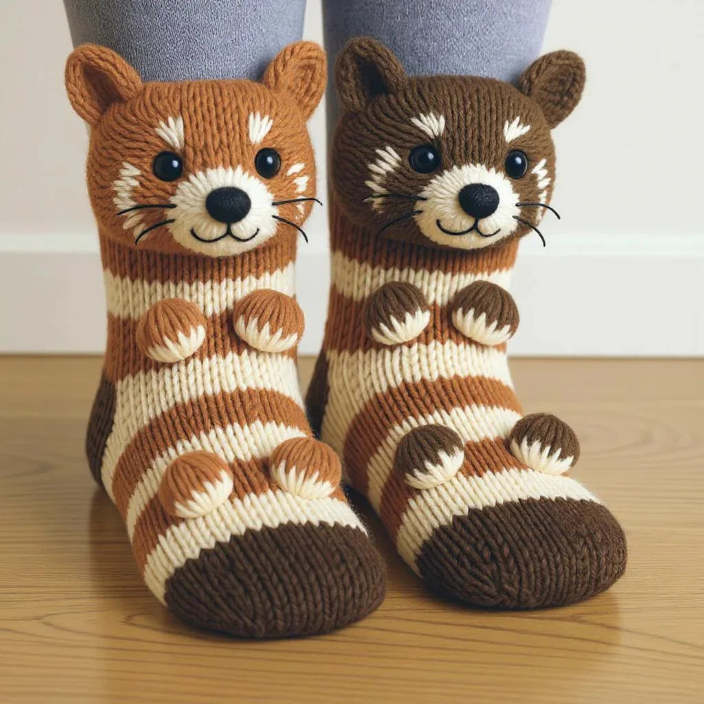 CozyCritter™ 3D Knit Animal Socks 🧦🐾