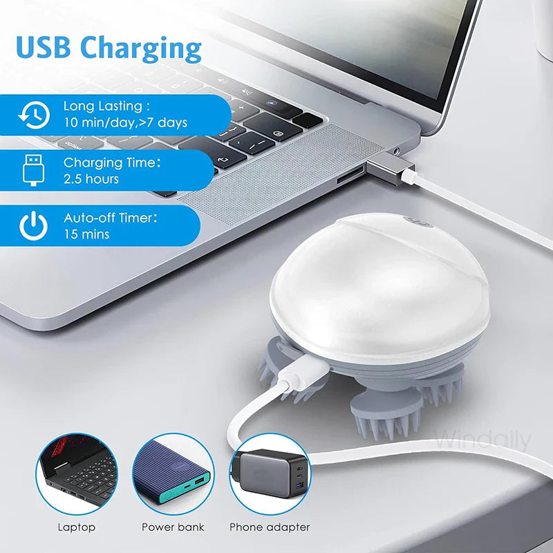 Electric Scalp Head Massager